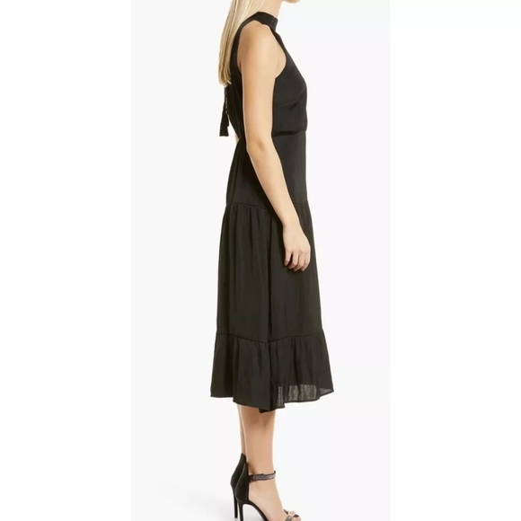 Sam Edelman Black Parachute High-Neck Maxi NWOT - Picture 3 of 4